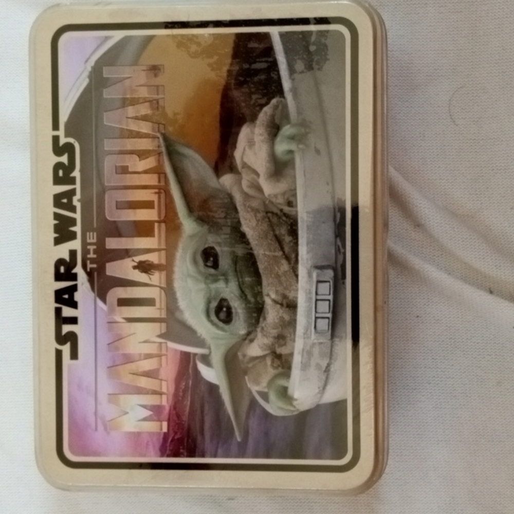 2 card set The Mandalorian Grogu Special Edition tin Star Wars nib
